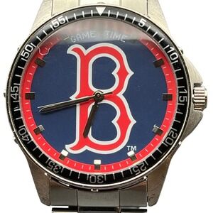 Boston Red Sox Fan Watch – Game Time Analog with B Logo – Stylish MLB Timepiece